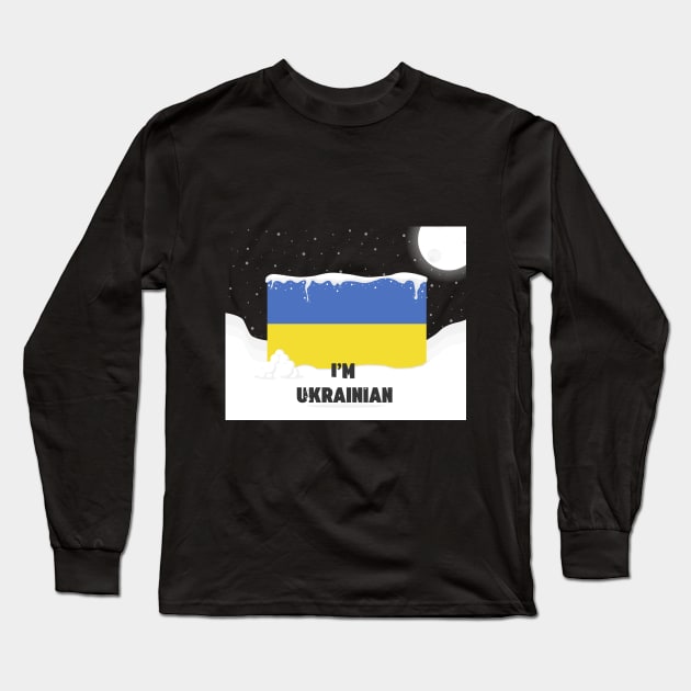 I'm Ukrainian Zelensky Ukraine Patriotic Proud Ukrainians Long Sleeve T-Shirt by QUENSLEY SHOP